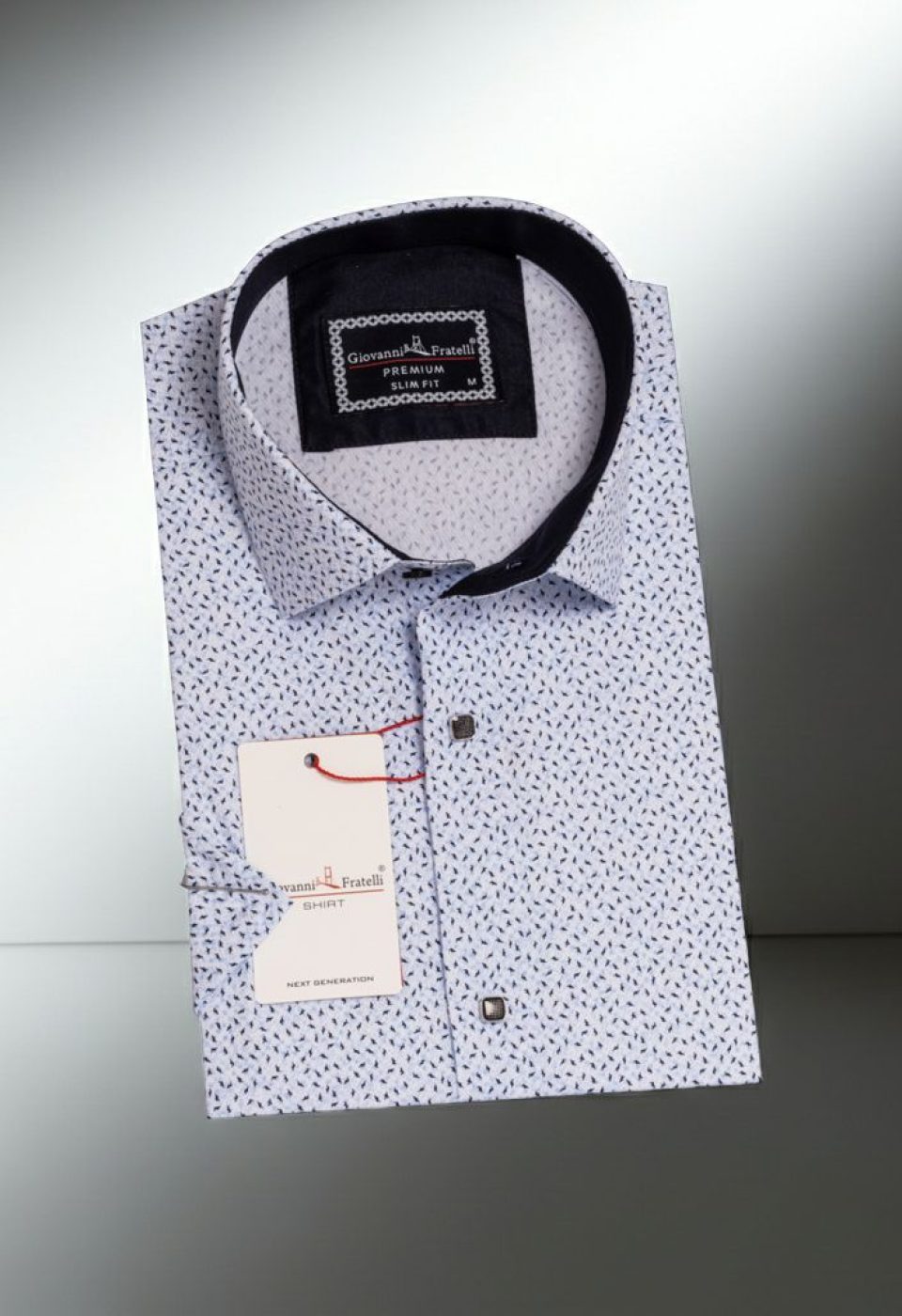 Slim Fit Kısa Kol Dijital Baskılı Desenli Erkek Gömlek 3GMK311050001