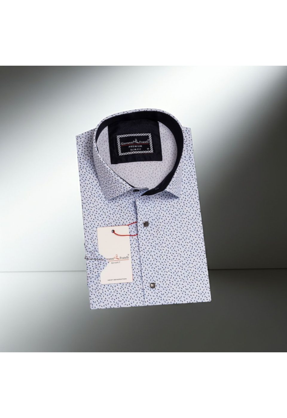 Slim Fit Kısa Kol Dijital Baskılı Desenli Erkek Gömlek 3GMK311050001 - Giovanni Fratelli