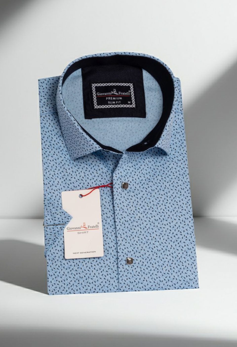 1050 CR K DIGITAL 002 Slim Fit Kısa Kol Dijital Baskılı Desenli Erkek Gömlek 3GMK311050002 - Giovanni Fratelli
