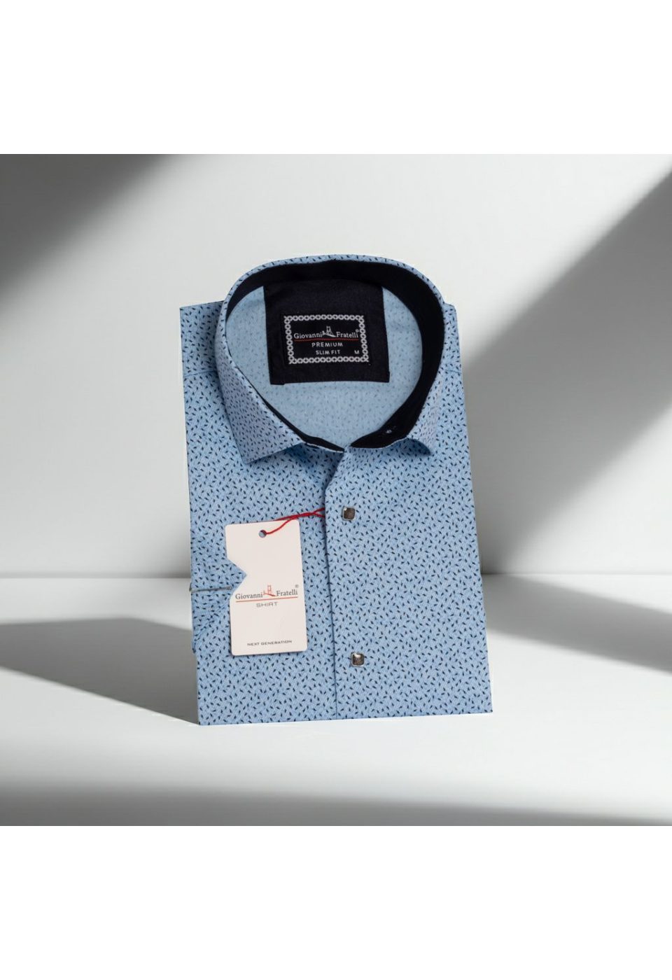 1050 CR K DIGITAL 002 Slim Fit Kısa Kol Dijital Baskılı Desenli Erkek Gömlek 3GMK311050002 - Giovanni Fratelli
