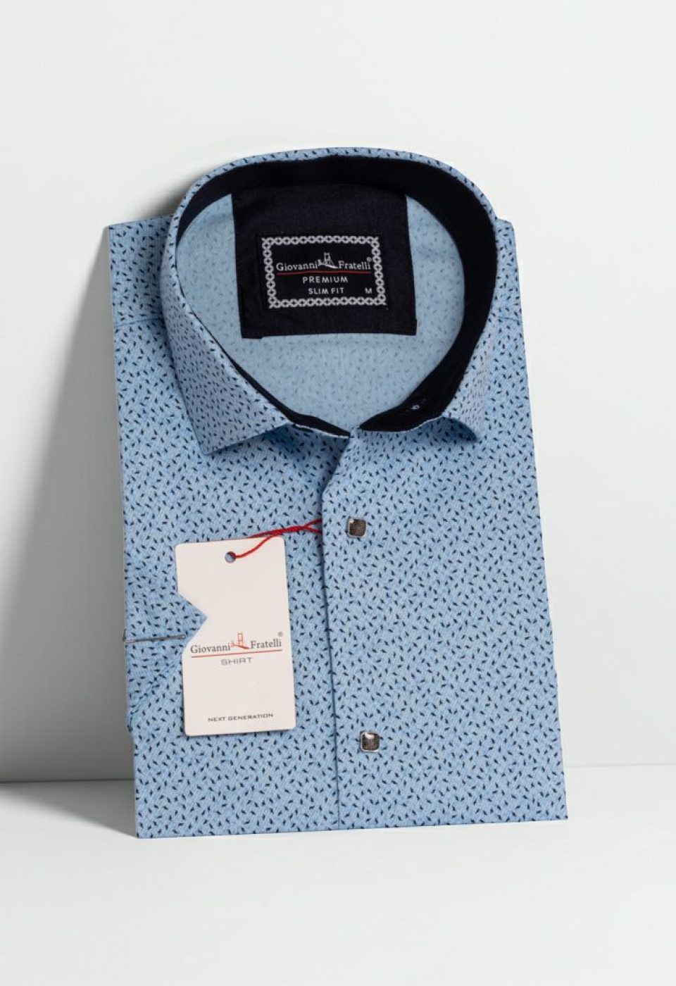 Slim Fit Kısa Kol Dijital Baskılı Desenli Erkek Gömlek 3GMK311050002