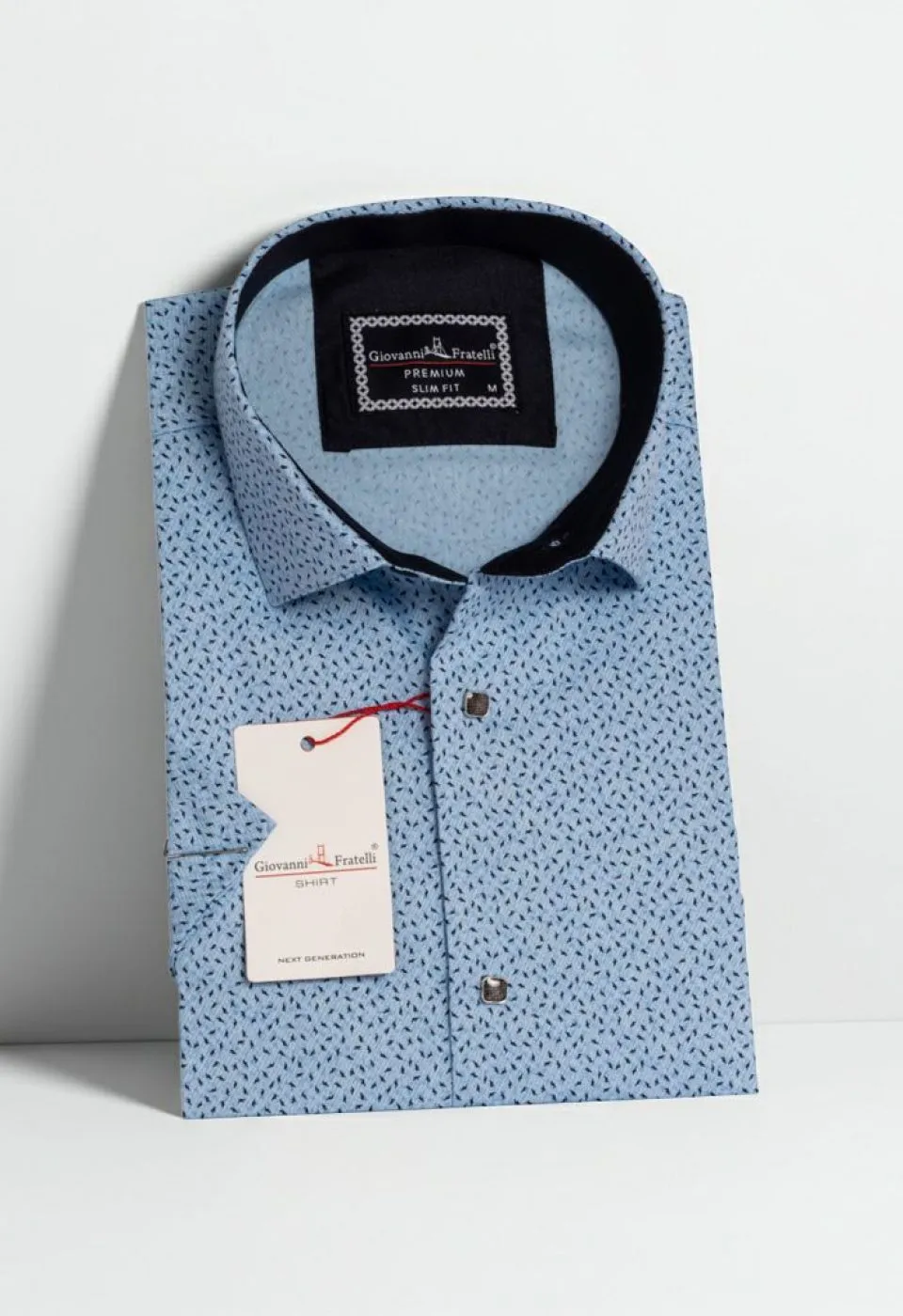 Slim Fit Kısa Kol Dijital Baskılı Desenli Erkek Gömlek 3GMK311050002