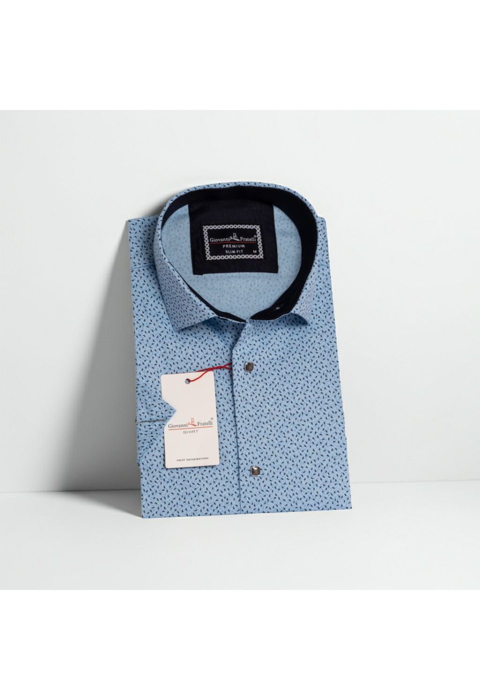 1050 CR K DIGITAL 002 Slim Fit Kısa Kol Dijital Baskılı Desenli Erkek Gömlek 3GMK311050002 - Giovanni Fratelli