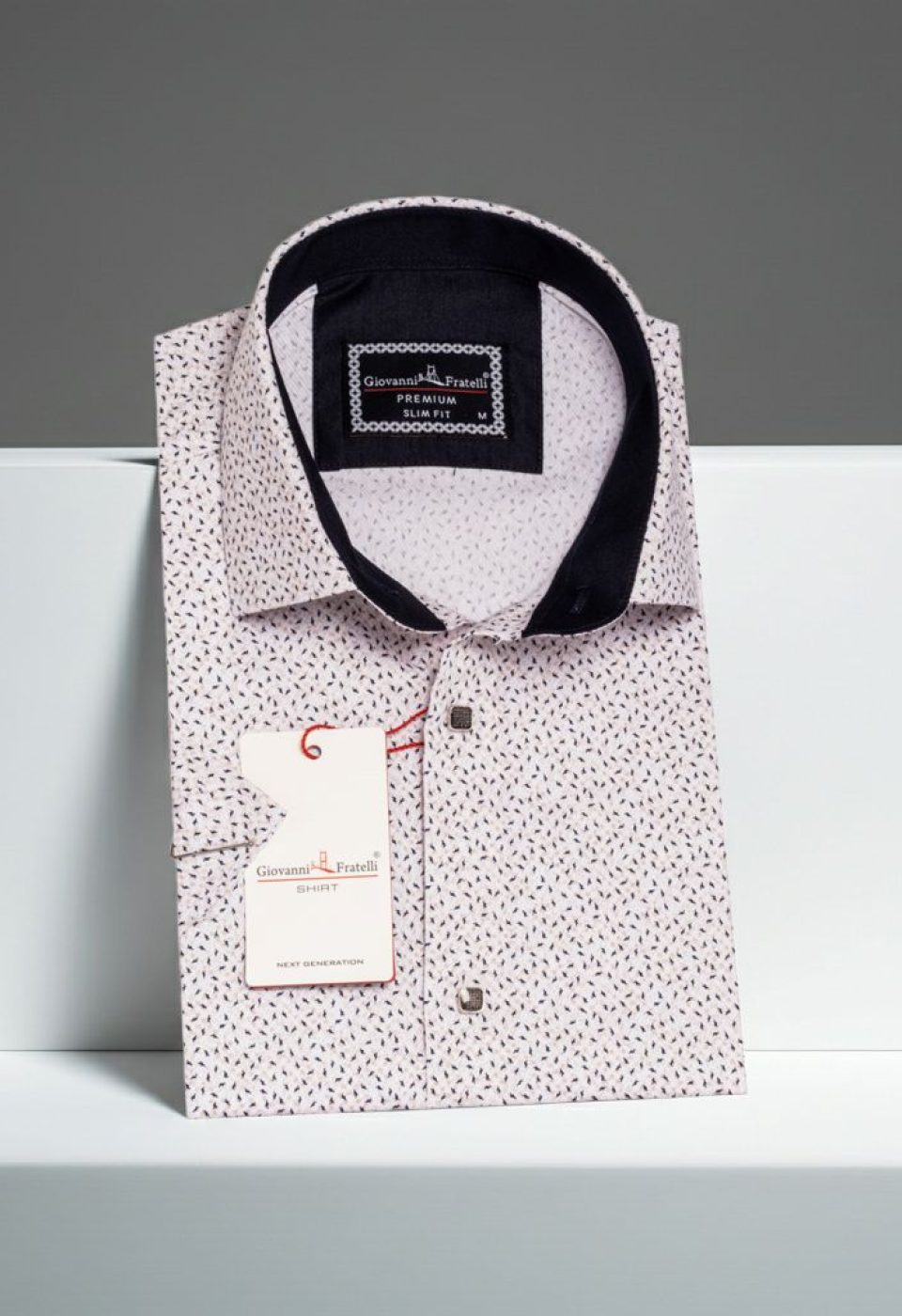 Slim Fit Kısa Kol Dijital Baskılı Desenli Erkek Gömlek 3GMK311050004