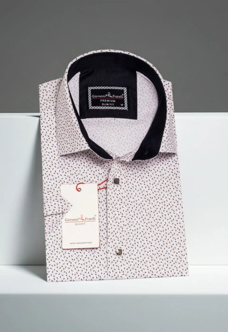 Slim Fit Kısa Kol Dijital Baskılı Desenli Erkek Gömlek 3GMK311050004