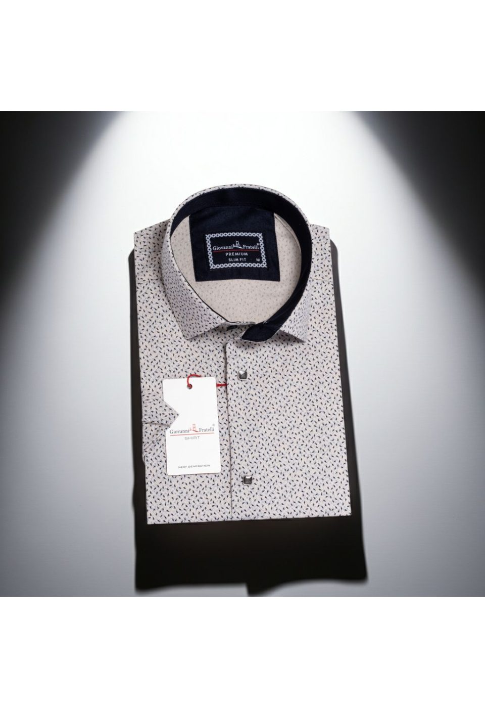 1050 CR K DIGITAL 005 Slim Fit Kısa Kol Dijital Baskılı Desenli Erkek Gömlek 3GMK311050005 - Giovanni Fratelli