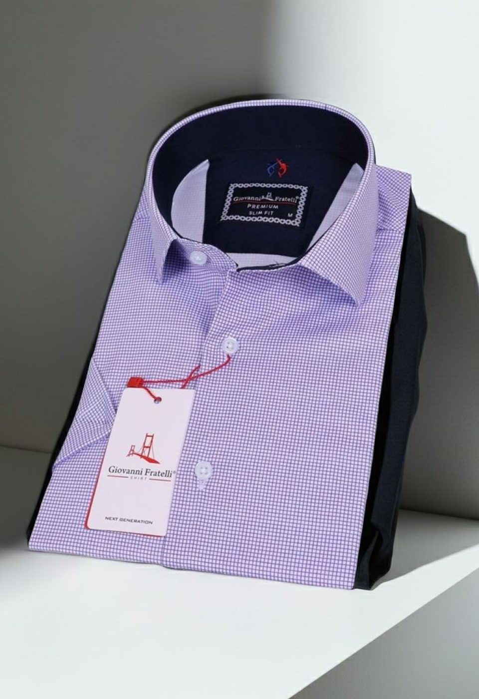Slim Fit Kısa Kol Desenli Saten Erkek Gömlek 3GMK311053001 Slim Fit Kısa Kol Desenli Saten Erkek Gömlek 3GMK311053001