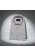 Slim Fit Kısa Kol Desenli Saten Erkek Gömlek 3GMK311054007