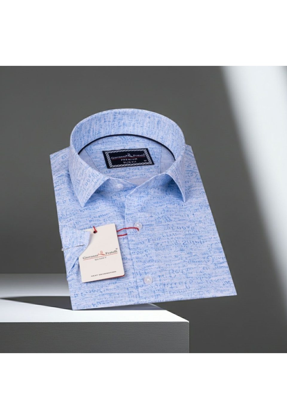 1060 CR K KOT 001 Slim Fit Kısa Kol Desenli Erkek Gömlek 3GMK311060001 - Giovanni Fratelli