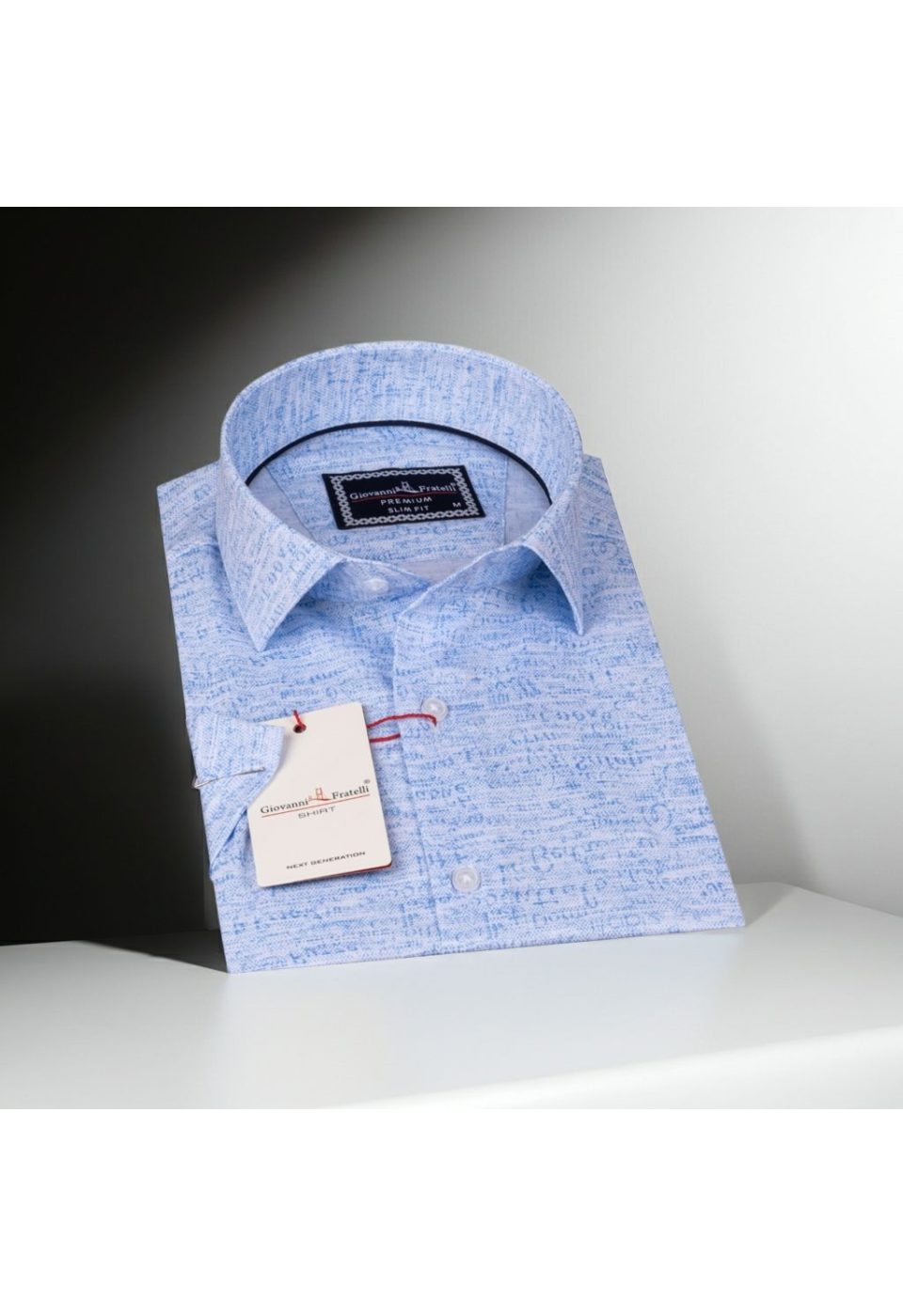 1060 CR K KOT 001 Slim Fit Kısa Kol Desenli Erkek Gömlek 3GMK311060001 - Giovanni Fratelli