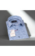 Slim Fit Kısa Kol Desenli Erkek Gömlek 3GMK311060004 