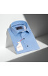 Slim Fit Kısa Kol Desenli Saten Erkek Gömlek 3GMK311061002