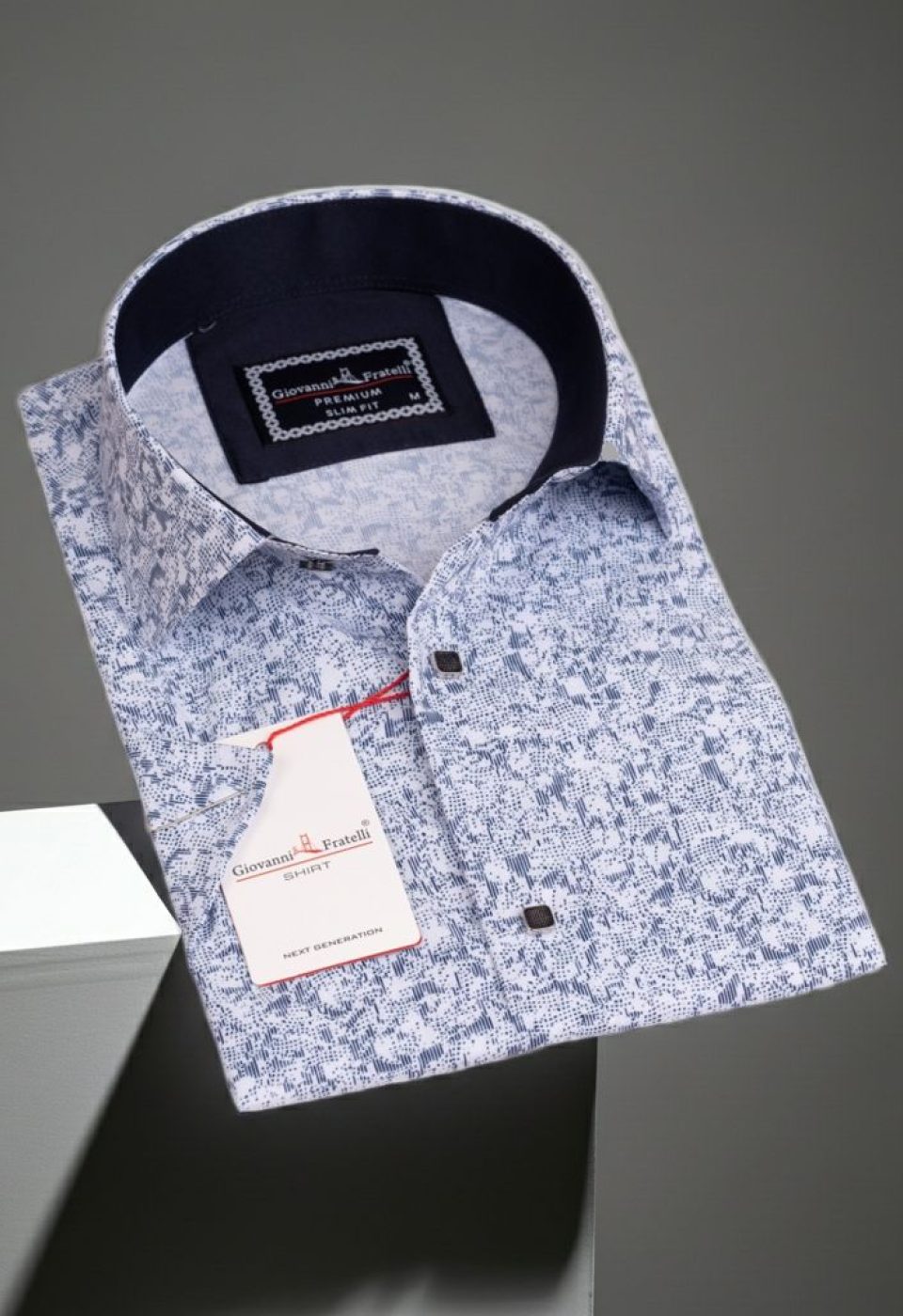 Slim Fit Kısa Kol Dijital Baskılı Desenli Erkek Gömlek 3GMK311062001 Slim Fit Kısa Kol Dijital Baskılı Desenli Erkek Gömlek 3GMK311062001