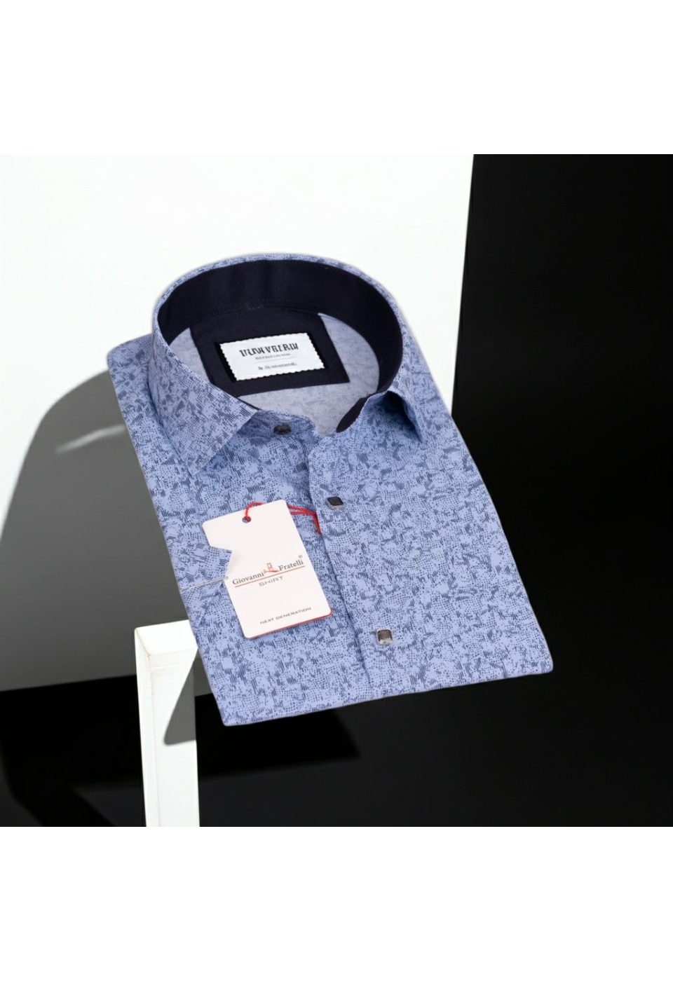 Slim Fit Kısa Kol Dijital Baskılı Desenli Erkek Gömlek 3GMK311062002 - Giovanni Fratelli