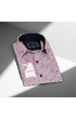 Slim Fit Kısa Kol Desenli Erkek Gömlek 3GMK311065005