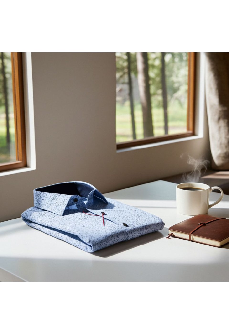 Slim Fit Kısa Kol Dijital Baskılı Desenli Erkek Gömlek 3GMK311067002 - Giovanni Fratelli