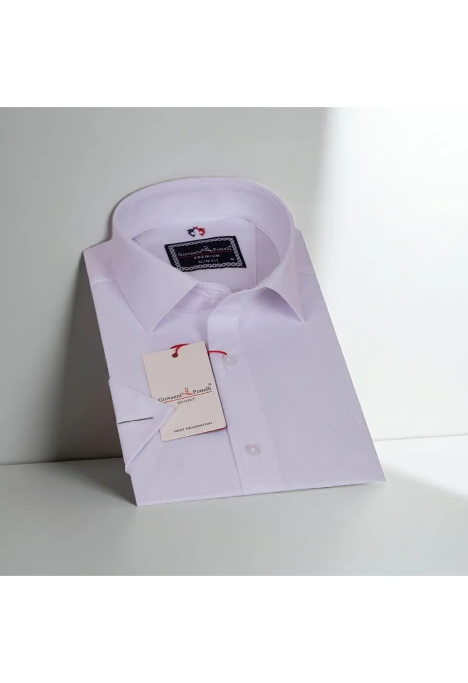 Slim Fit Kısa Kol Armürlü Jakar Erkek Gömlek 3GMK311068001 - Giovanni Fratelli