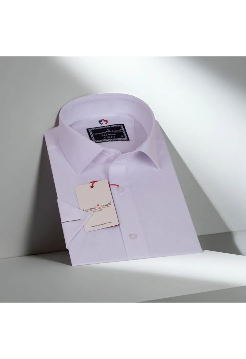 Slim Fit Kısa Kol Armürlü Jakar Erkek Gömlek 3GMK311068001 - Giovanni Fratelli