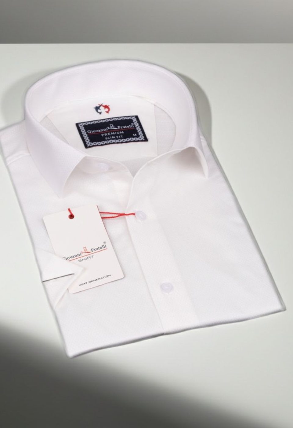 Slim Fit Kısa Kol Armürlü Jakar Erkek Gömlek 3GMK311068002
