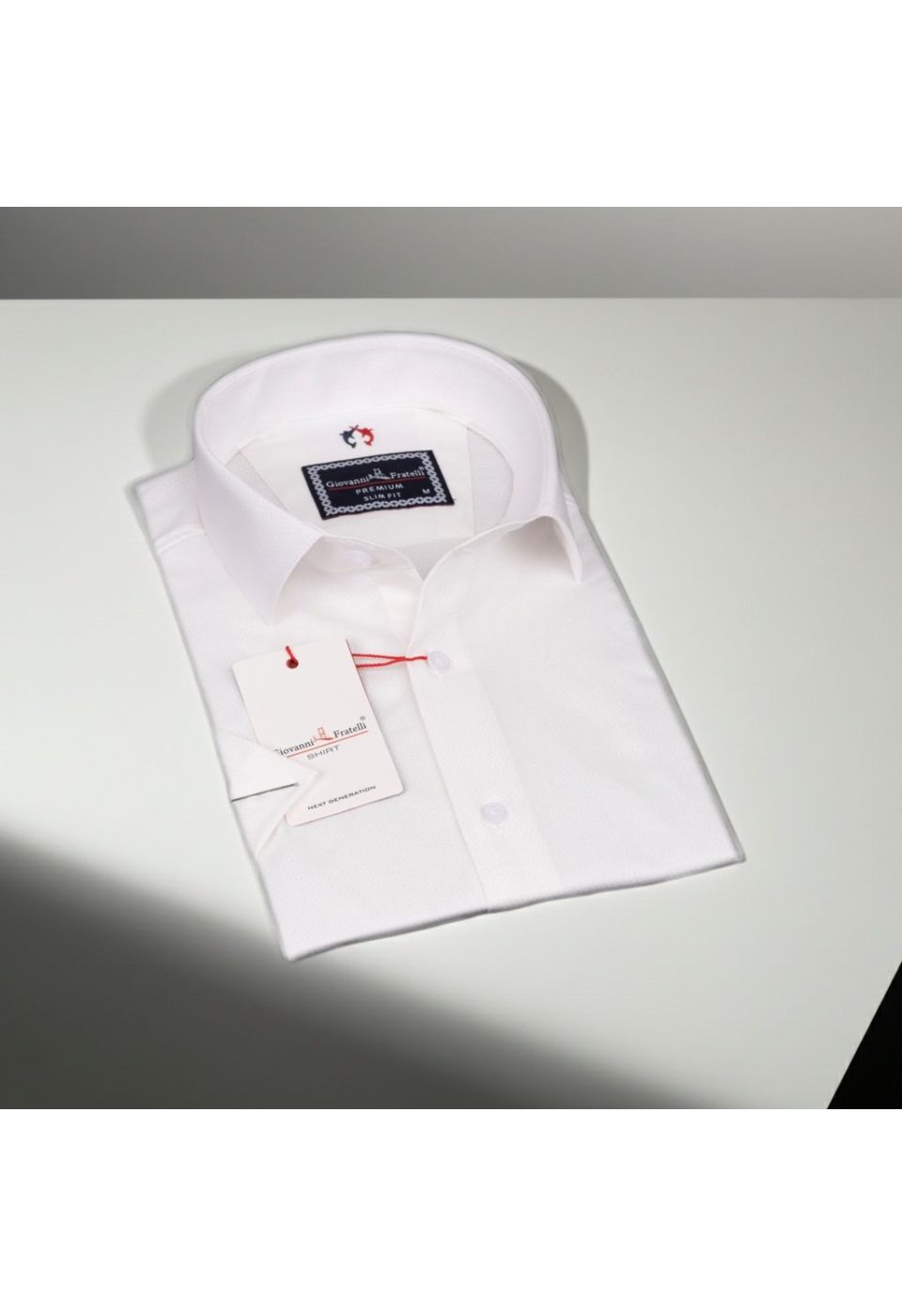 Slim Fit Kısa Kol Armürlü Jakar Erkek Gömlek 3GMK311068002 - Giovanni Fratelli
