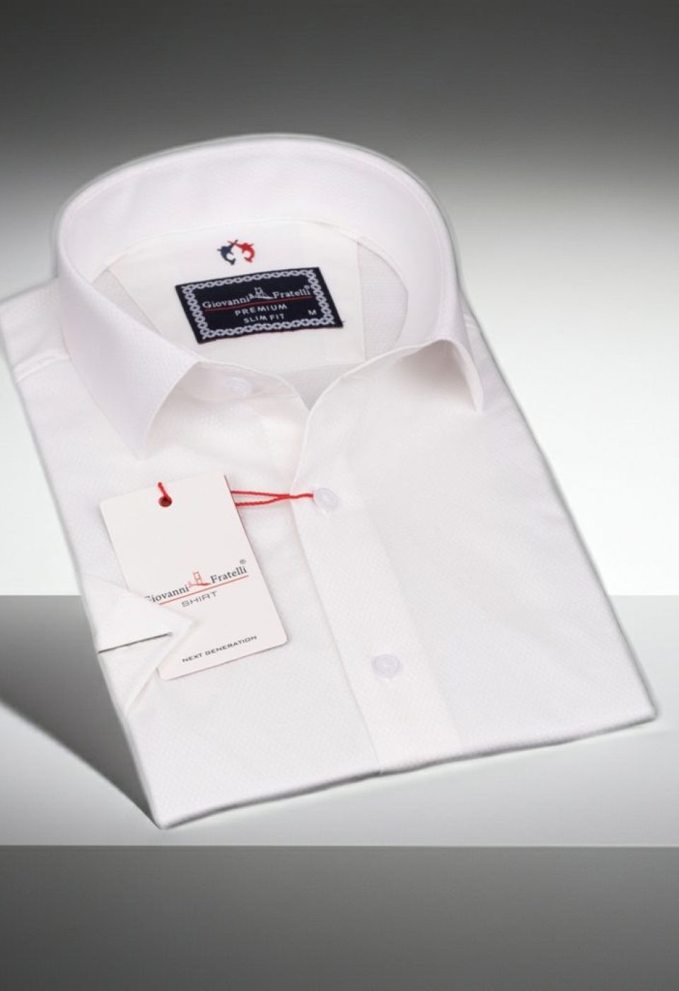 Slim Fit Kısa Kol Armürlü Jakar Erkek Gömlek 3GMK311068002 - Giovanni Fratelli