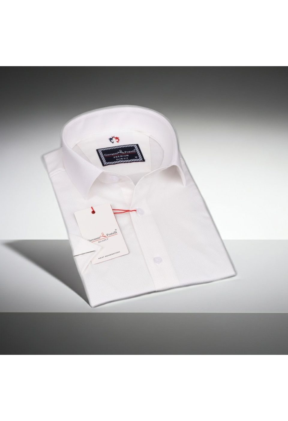 Slim Fit Kısa Kol Armürlü Jakar Erkek Gömlek 3GMK311068002 - Giovanni Fratelli