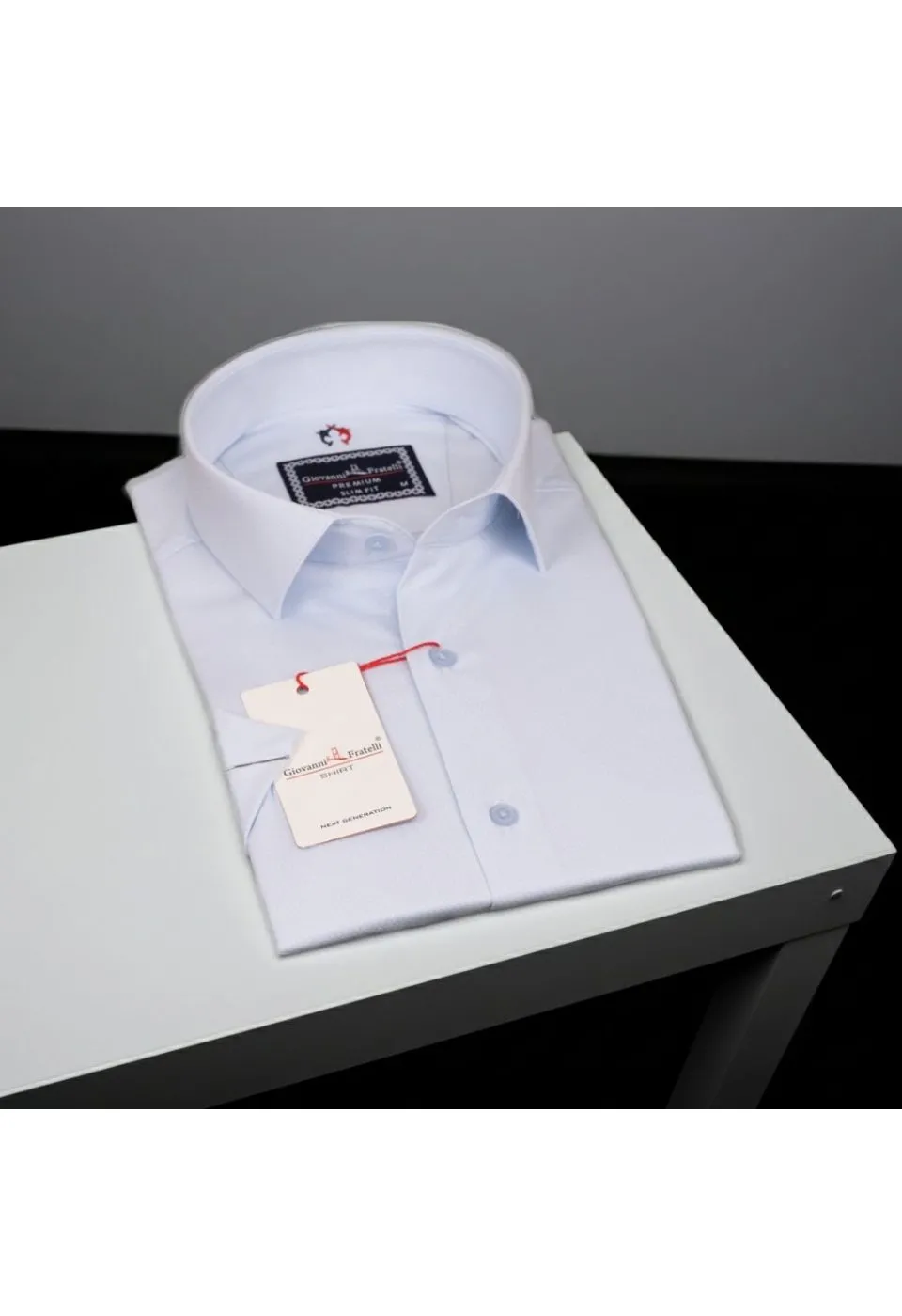 Slim Fit Kısa Kol Armürlü Jakar Erkek Gömlek 3GMK311068003 - Giovanni Fratelli