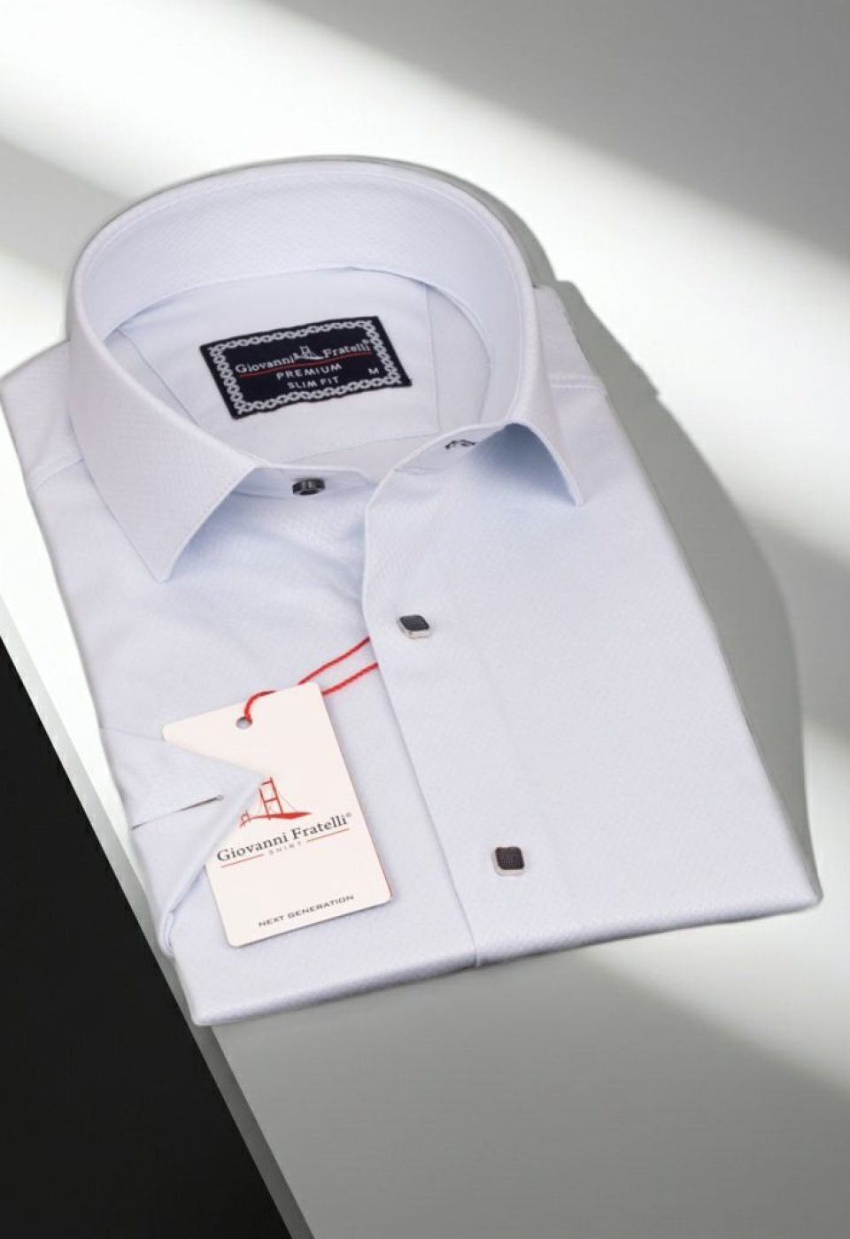 Slim Fit Kısa Kol Armürlü Jakar Erkek Gömlek 3GMK311069003