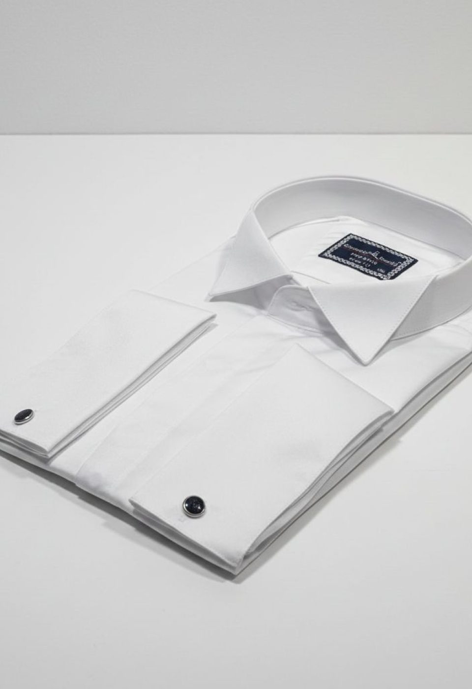 10703 CR D ATA SATIN 001 Slim Fit Düz Renk Kol Düğmeli Ata Yaka Erkek Gömlek 3GMK3110703001 - Giovanni Fratelli