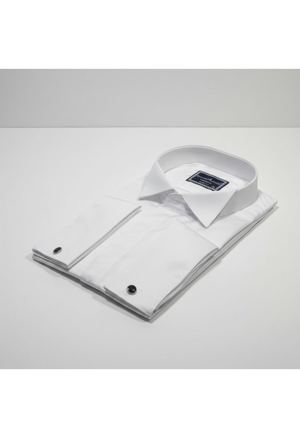 10703 CR D ATA SATIN 001 Slim Fit Düz Renk Kol Düğmeli Ata Yaka Erkek Gömlek 3GMK3110703001 - Giovanni Fratelli