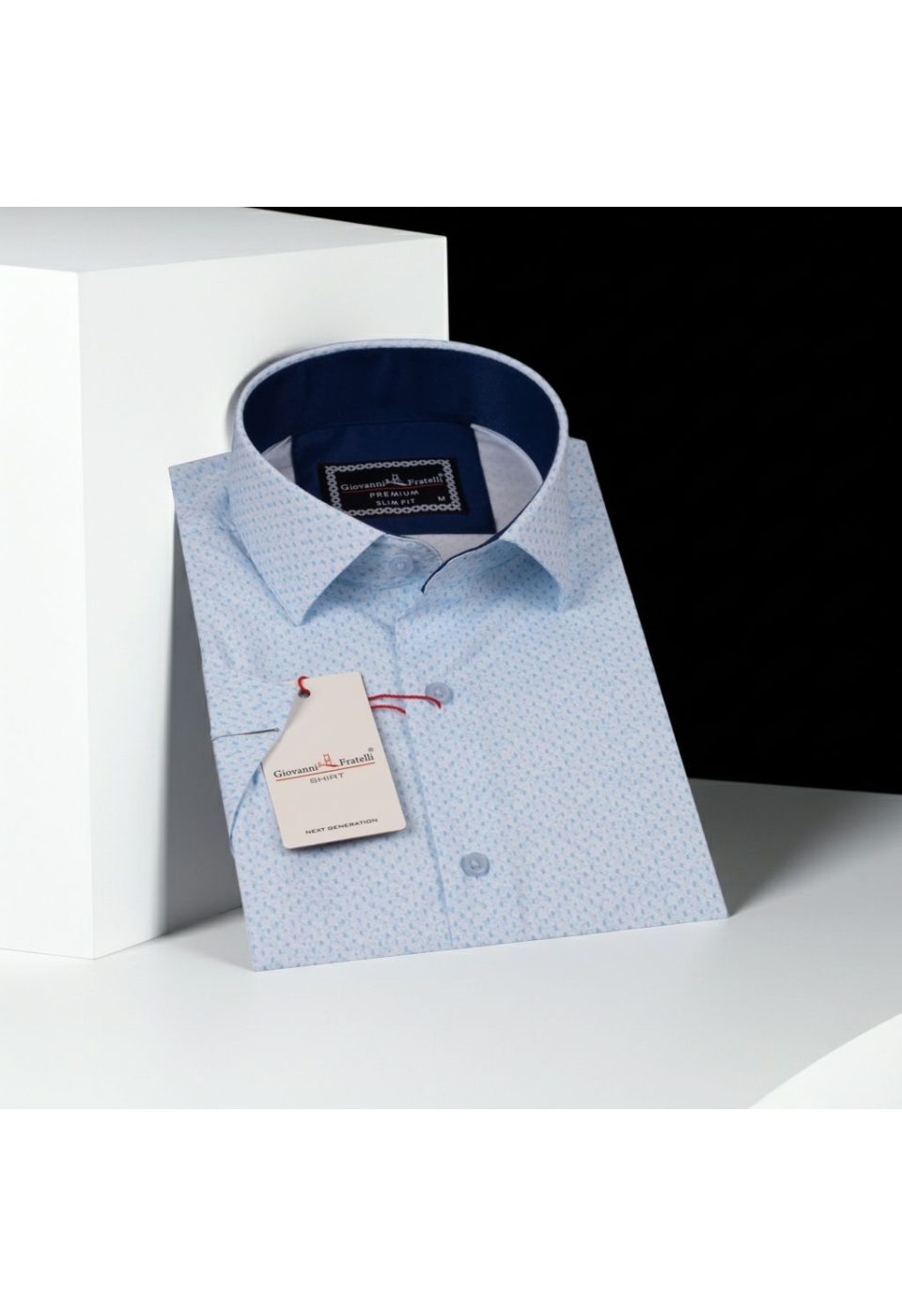 Slim Fit Kısa Kol Dijital Baskılı Desenli Erkek Gömlek 3GMK311073003 - Giovanni Fratelli