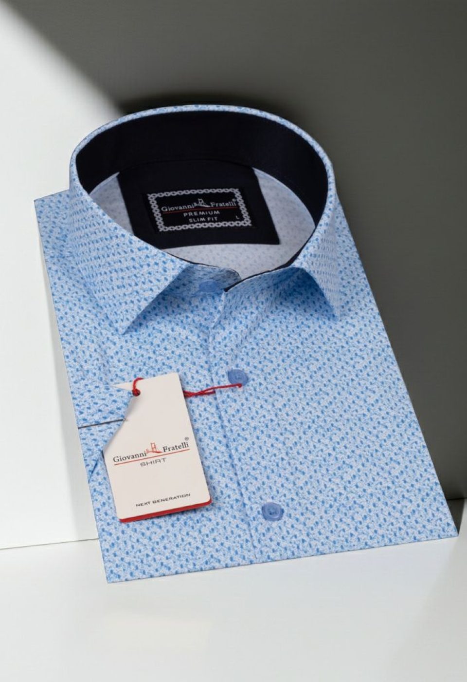 Slim Fit Kısa Kol Dijital Baskılı Desenli Erkek Gömlek 3GMK311073005