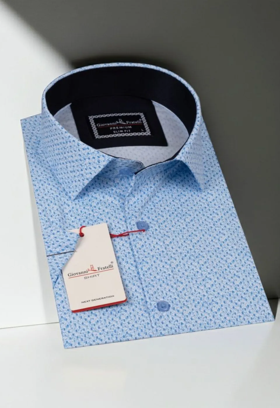 Slim Fit Kısa Kol Dijital Baskılı Desenli Erkek Gömlek 3GMK311073005