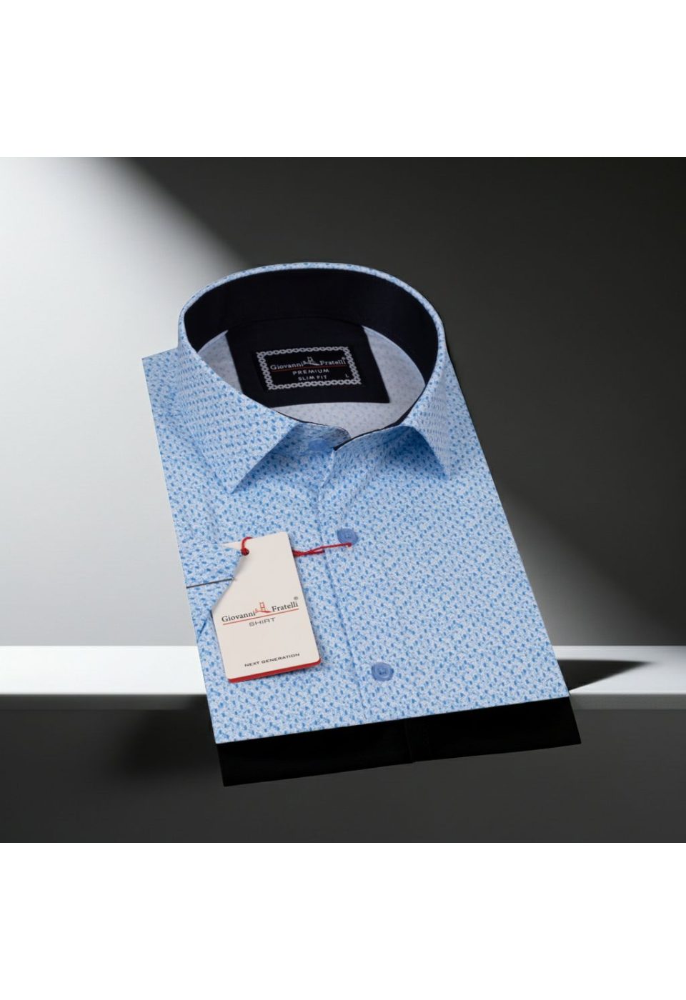 Slim Fit Kısa Kol Dijital Baskılı Desenli Erkek Gömlek 3GMK311073005 - Giovanni Fratelli