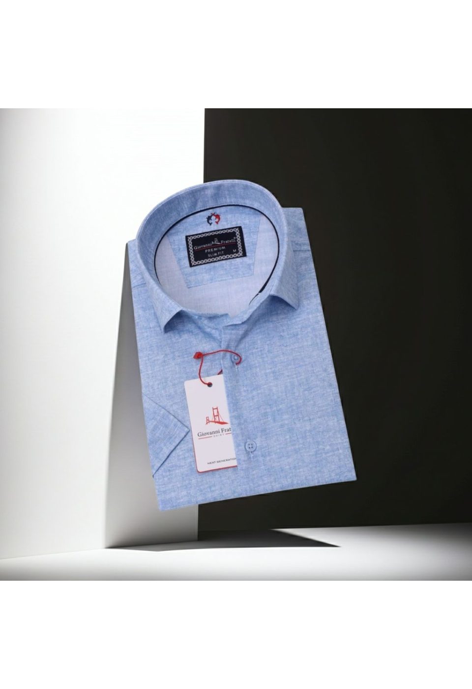 1086 CR K KOT 001 Slim Fit Kısa Kol Desenli Erkek Gömlek 3GMK311086001 - Giovanni Fratelli