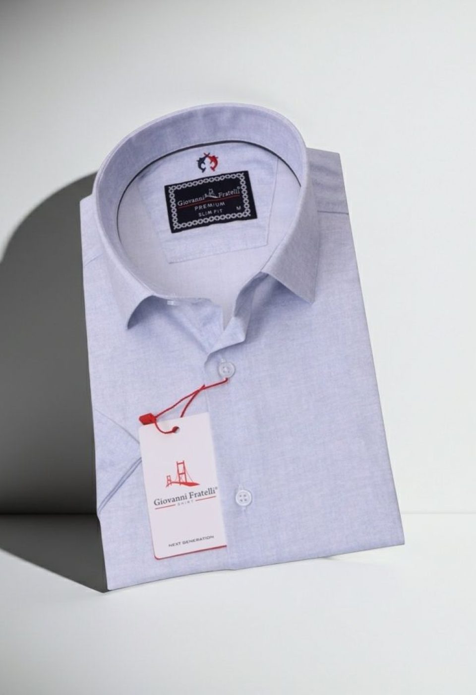 Slim Fit Kısa Kol Desenli Erkek Gömlek 3GMK311086002