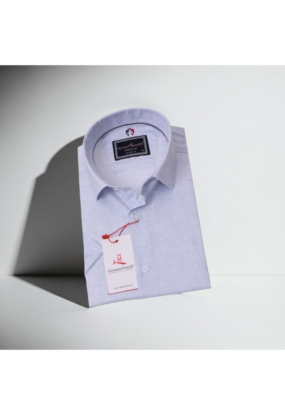 Slim Fit Kısa Kol Desenli Erkek Gömlek 3GMK311086002 - Giovanni Fratelli