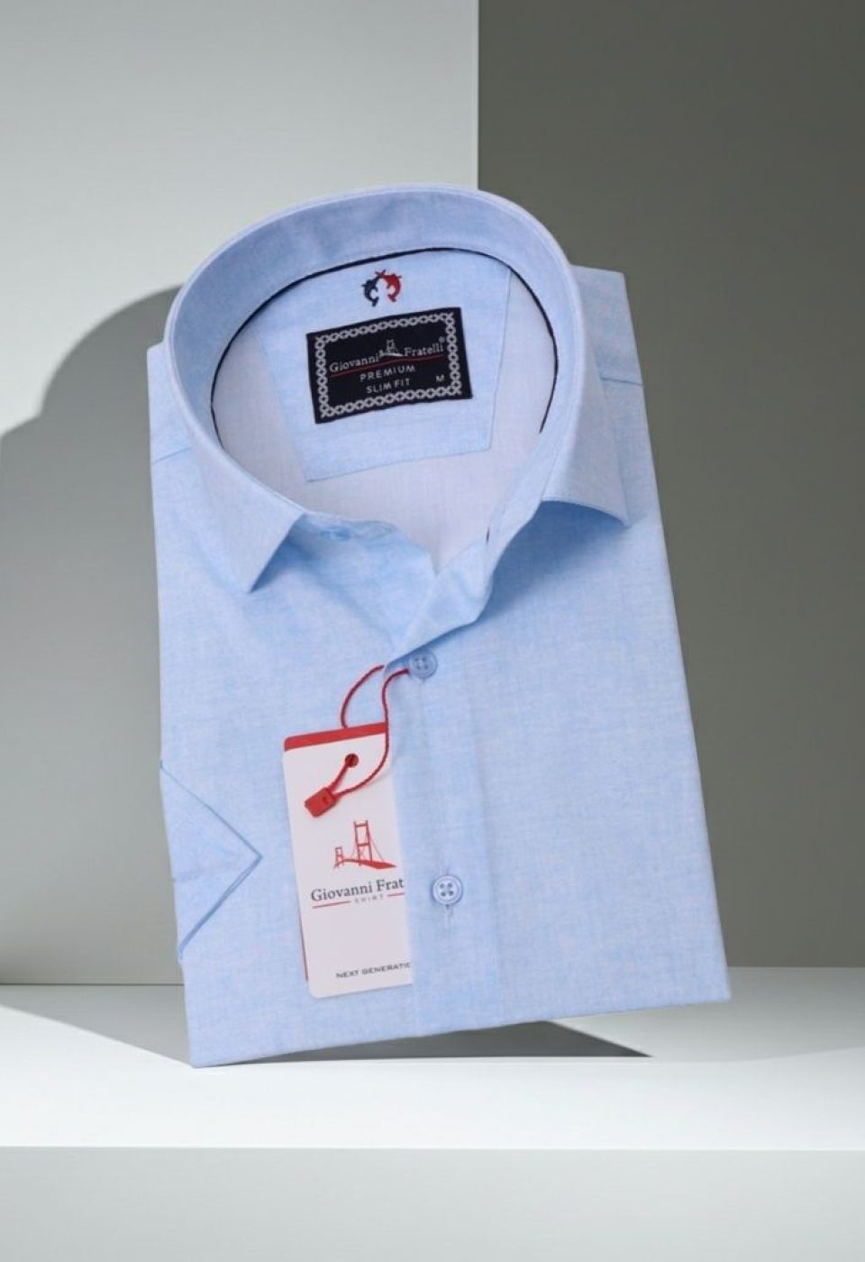 Slim Fit Kısa Kol Desenli Erkek Gömlek 3GMK311086005 - Giovanni Fratelli