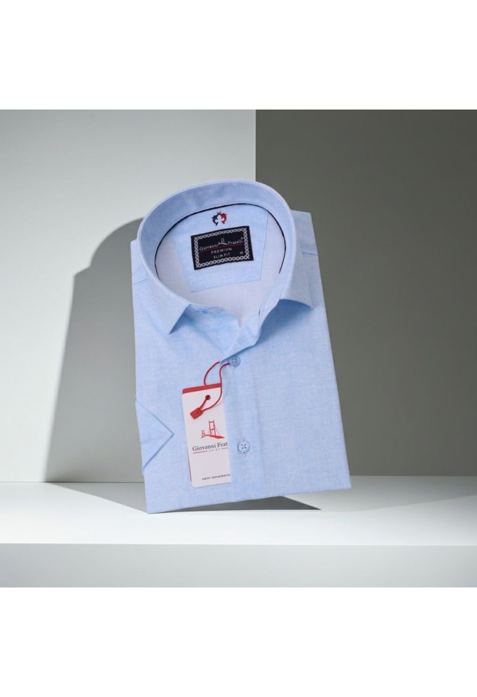 Slim Fit Kısa Kol Desenli Erkek Gömlek 3GMK311086005 - Giovanni Fratelli