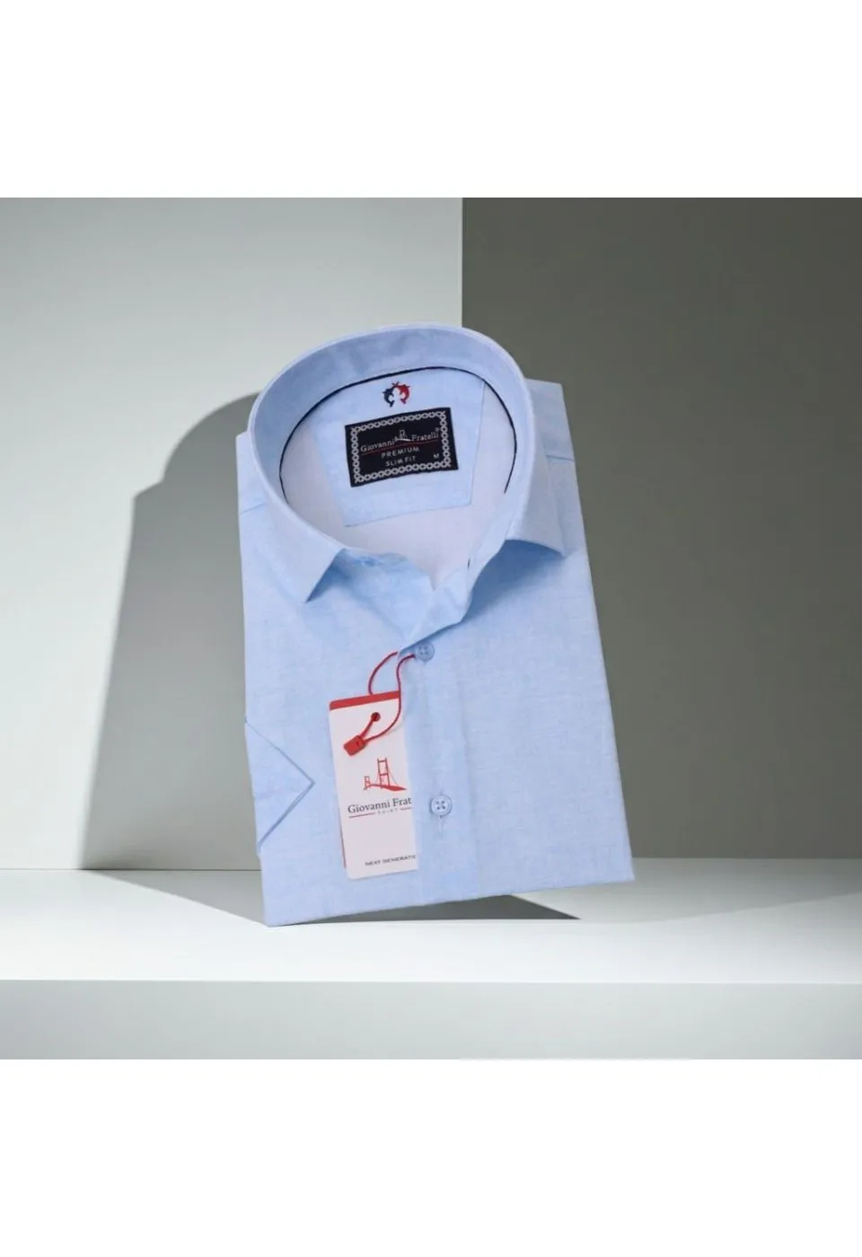 Slim Fit Kısa Kol Desenli Erkek Gömlek 3GMK311086005 - Giovanni Fratelli