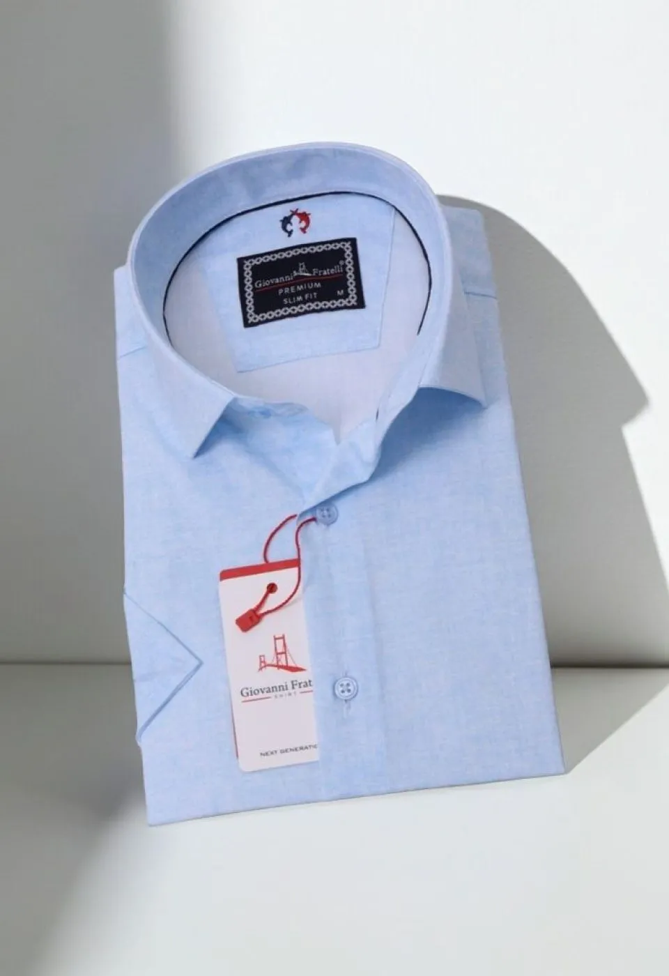 Slim Fit Kısa Kol Desenli Erkek Gömlek 3GMK311086005 - Giovanni Fratelli