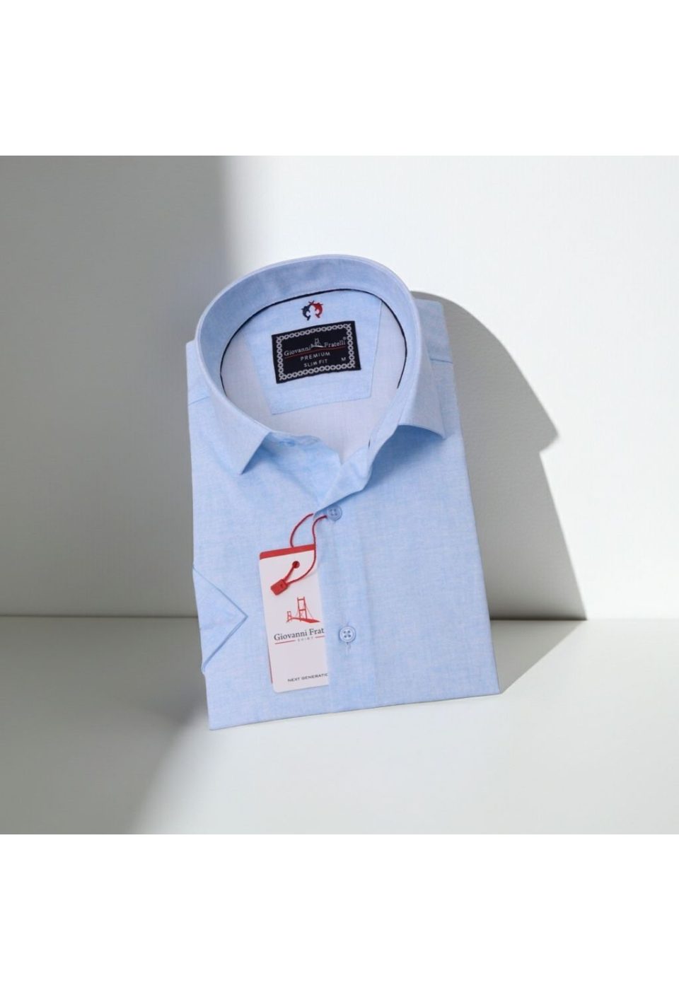 Slim Fit Kısa Kol Desenli Erkek Gömlek 3GMK311086005 - Giovanni Fratelli