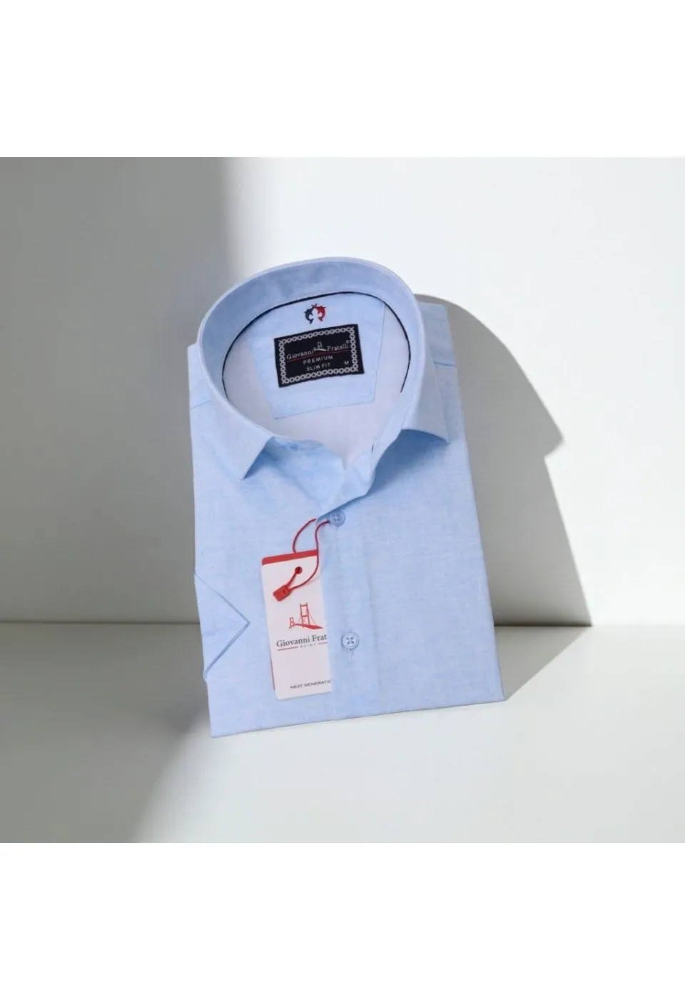 Slim Fit Kısa Kol Desenli Erkek Gömlek 3GMK311086005 - Giovanni Fratelli
