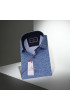 Slim Fit Kısa Kol Desenli Erkek Gömlek 3GMK311087004