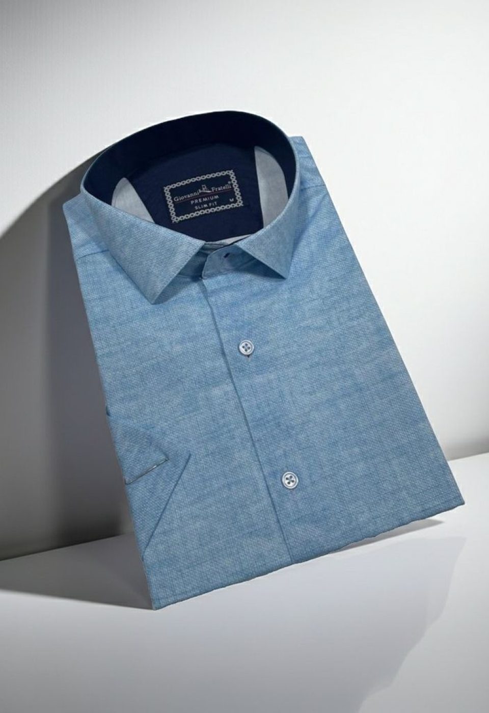 Slim Fit Kısa Kol Desenli Erkek Gömlek 3GMK311092001 Slim Fit Kısa Kol Desenli Erkek Gömlek 3GMK311092001