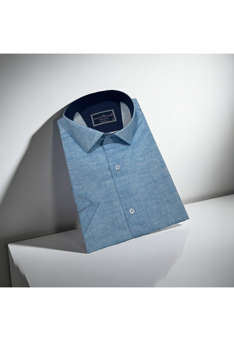 Slim Fit Kısa Kol Desenli Erkek Gömlek 3GMK311092001 - Giovanni Fratelli