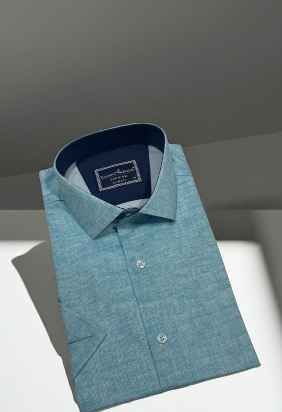 Slim Fit Kısa Kol Desenli Erkek Gömlek 3GMK311092006 - Giovanni Fratelli