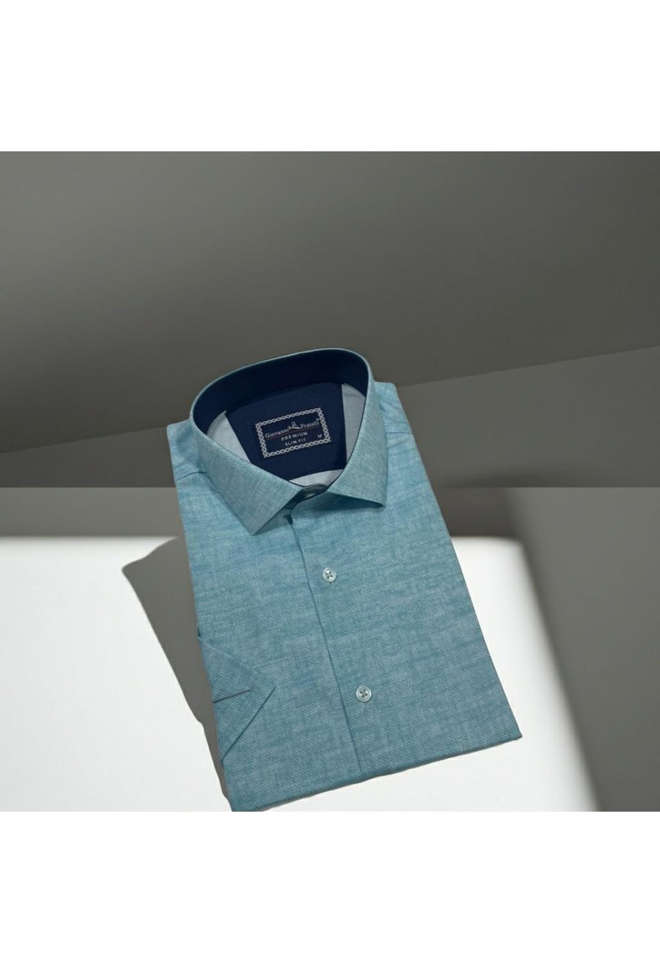 Slim Fit Kısa Kol Desenli Erkek Gömlek 3GMK311092006 - Giovanni Fratelli