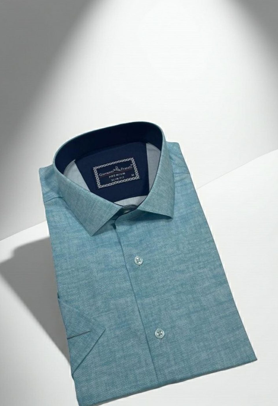 Slim Fit Kısa Kol Desenli Erkek Gömlek 3GMK311092006