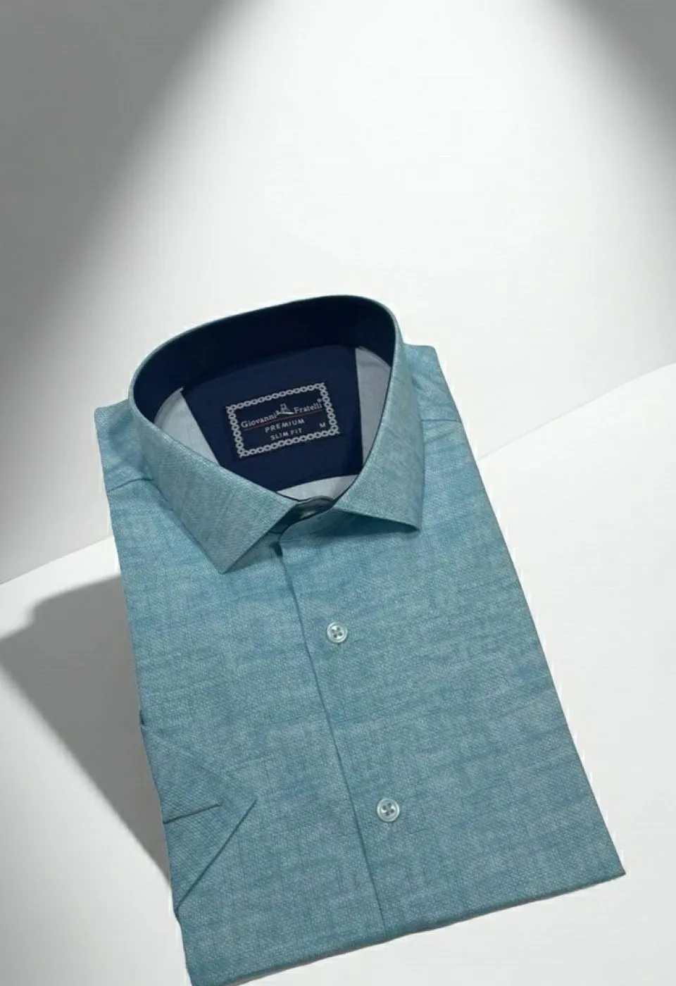 Slim Fit Kısa Kol Desenli Erkek Gömlek 3GMK311092006 - Giovanni Fratelli